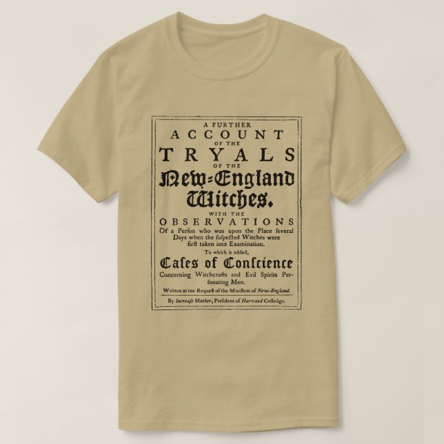 Old Salem Witch-Prozesse T-Shirt (Design vorne)