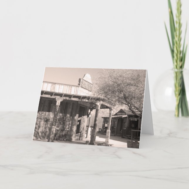 Old Saloon Gammons Gulch Arizona Grußkarte Karte (Vorderseite)