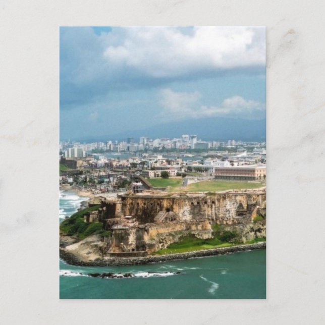 Old San Juan Postkarte (Vorderseite)