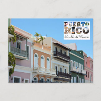 Old San Juan Puerto Rico Postkarte