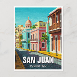 Old San Juan Puerto Rico Reisen Postkarte