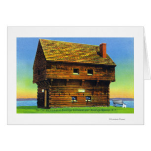 Old Saratoga Battlefield Blockhouse Außenbereich