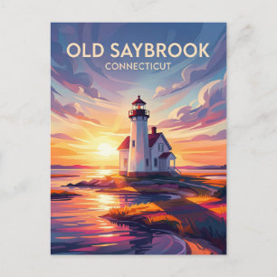 Old Saybrook, Connecticut, Vereinigte Staaten Postkarte