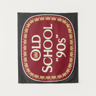 Old School 90er Malzbier 40oz Etikettendesign Wandteppich