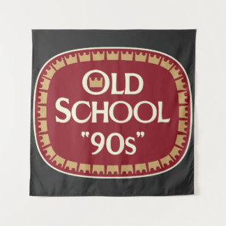 Old School 90er Malzbier 40oz Etikettendesign Wandteppich