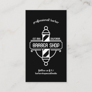 Old School Barbier Termine Visitenkarte