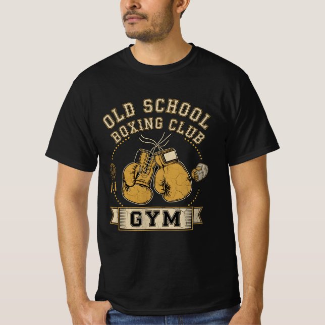 Old School Boxing Club – Vintage Gym T-Shirt (Vorderseite)