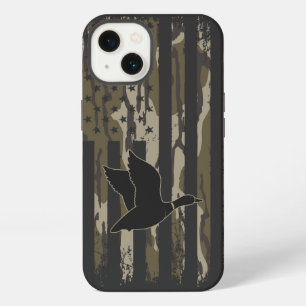 Old School Camouflage Duck Junting American USA Fl iPhone 13 Hülle