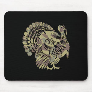 Old School Camouflage Türkei Jagd Thankgiving Gesc Mousepad