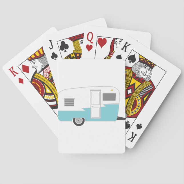 Old-School-Camper Spielkarten (Rückseite)