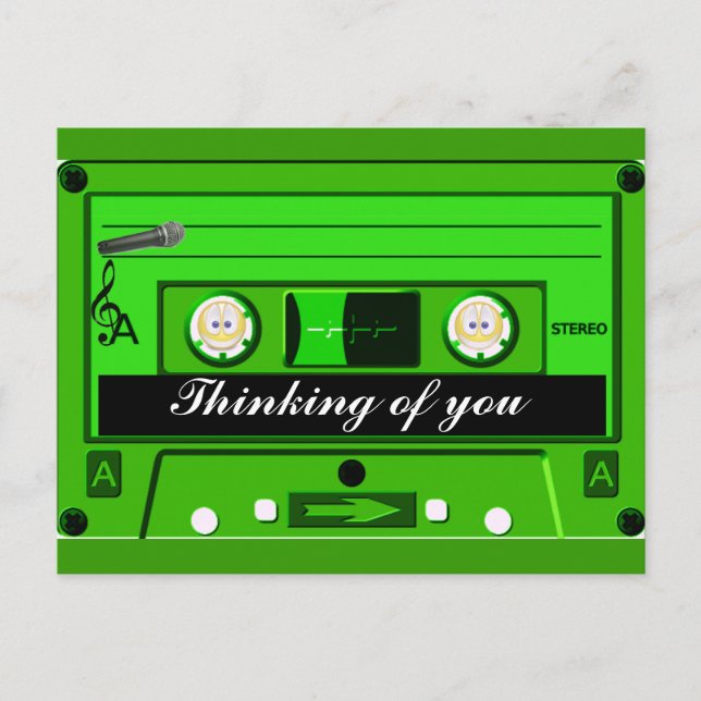 Old School,Cassette_ Postkarte (Vorderseite)