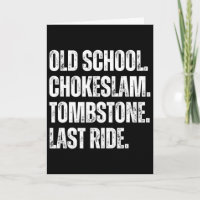 Old School Chokeslam Grabstein Letzte Fahrt Vatert