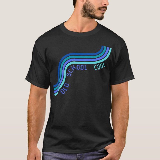 'Old School Cool' Männer Retro-Design-T - Shirt (Vorderseite)