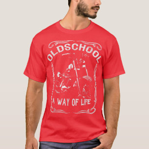Old School Culture Cooles Biker Motorrad 1248 T-Shirt