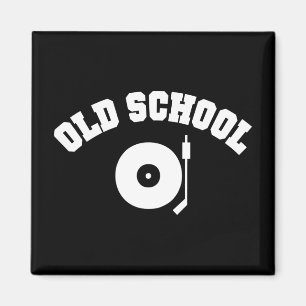 Old School DJ Plattenspieler Magnet