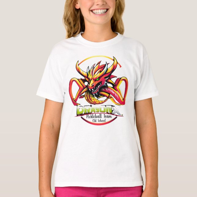 Old School Dragon X Pickleball Team T-shirts (Vorderseite)