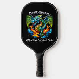 Old School Dragon X Team Pickleball club paddle