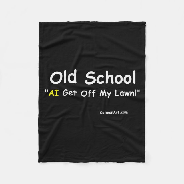 Old School  Fleecedecke (Vorderseite)