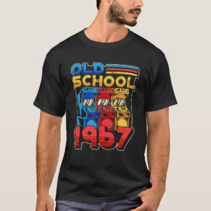 Old School Gamer Geburtstag 1967 Retro Arcade Game T-Shirt