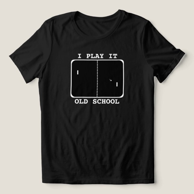 Old School Gamer Tri-Blend Shirt (Design Vorderseite)