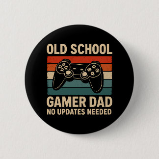 Old School Gamer Vater Retro Controller Button