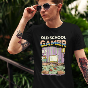 Old School Gamer - Videospiel T-Shirt