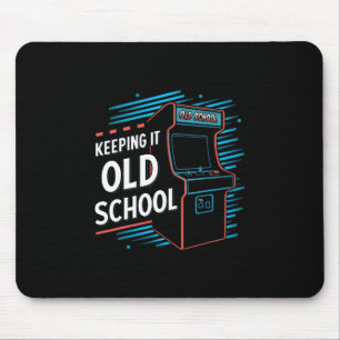 Old School Gamer Vintage 80er 90er Arca Mousepad