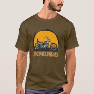 Old School HD Shovelhead Chopper Bobber Biker T-Shirt