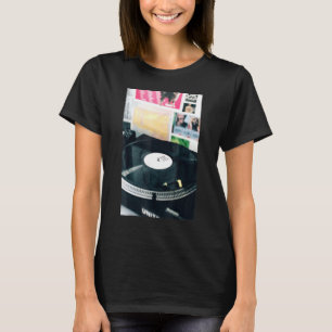 Old School Hip Hop Music DJ Vinyl Record T-Shirt