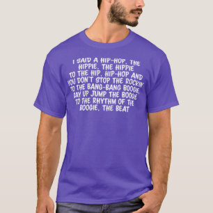 Old School Hip Hop Rap Text T-Shirt
