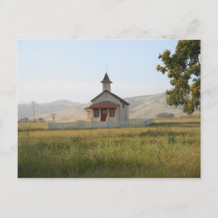 Old School House in der Nähe von Big Sur Postcard Postkarte