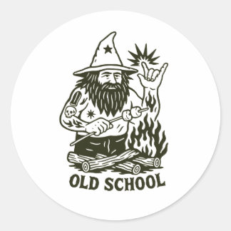 Old School Magic Wizard Funny Sticker