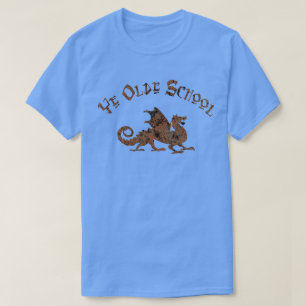 Old School - Mittelalterlicher Drache König Artus T-Shirt