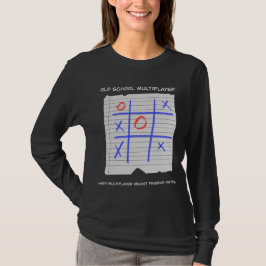 Old School Multiplayer Tic Tac Toe Nostalgic T-Shirt