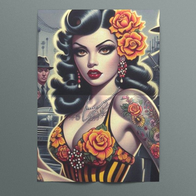 Old School Niedlich Goth Girl Seidenpapier (Von Creator hochgeladen)