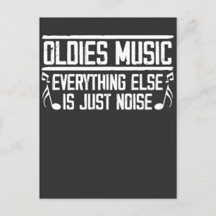 Old School Oldies Music Lover 90er 80er Musiker Postkarte