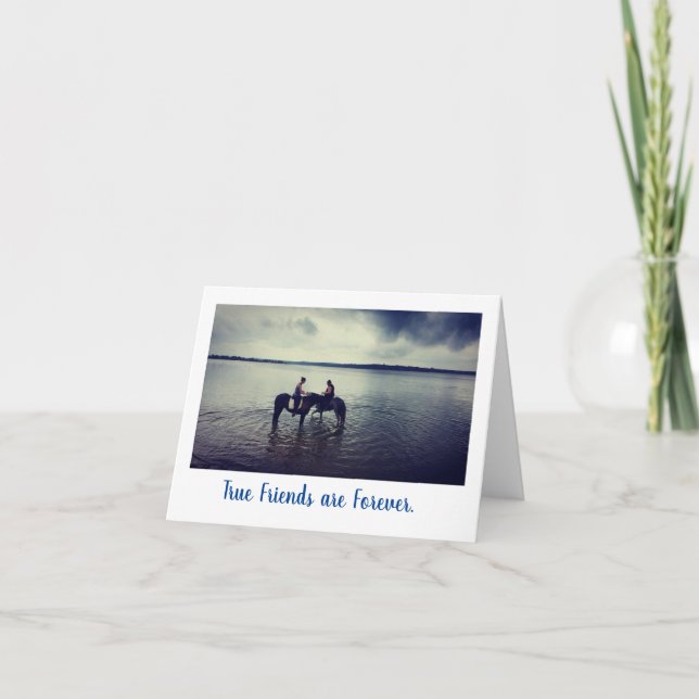 Old School Paper Cards Freundschaft Dankeskarte (Vorderseite)