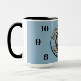 Old School Pickleball clock mug Tasse