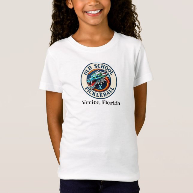 Old School Pickleball Drachen X T-Shirts  (Vorderseite)