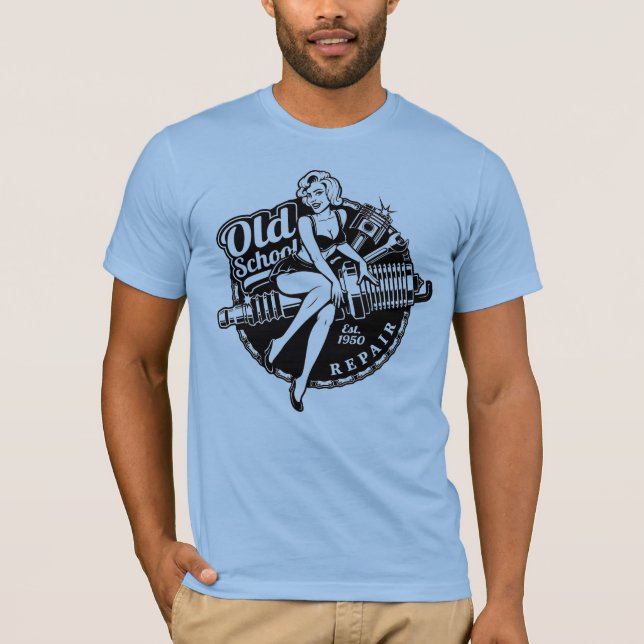Old School Pinup T-Shirt (Vorderseite)