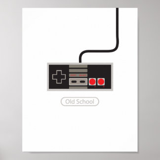 Old School Print Poster