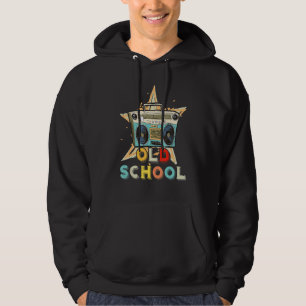 Old School Retro Boombox Hip-Hop-Musik Hoodie