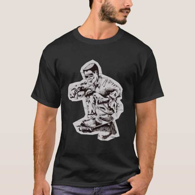 Old School Skater Cool Aggro T-Shirt (Vorderseite)