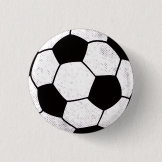 Old School Soccer Pitch Aesthetic Graphic Style Button