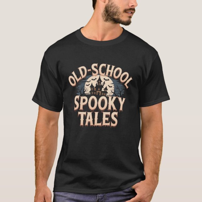 Old School Spooky Tales T - Shirt (Vorderseite)