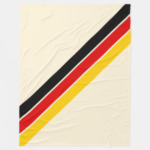 Old School Streifen 70er 80er Retro Rennstreifen Fleecedecke