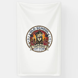 Old School Tattoo Katze Süße Kitty Design - Old Sc Banner