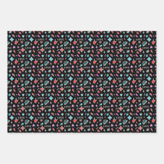 Old School Tattoos Geschenkpapier Set