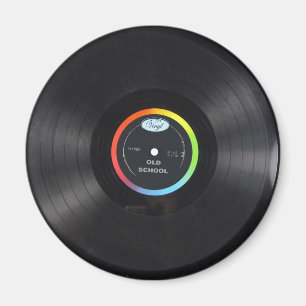Old-School-Vinyl-Magnet Magnet