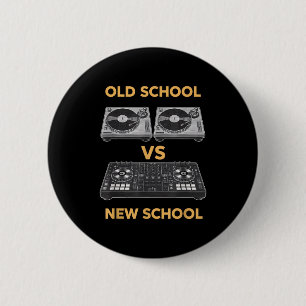 Old School vs. New School DJ Plattenspieler vs. Co Button